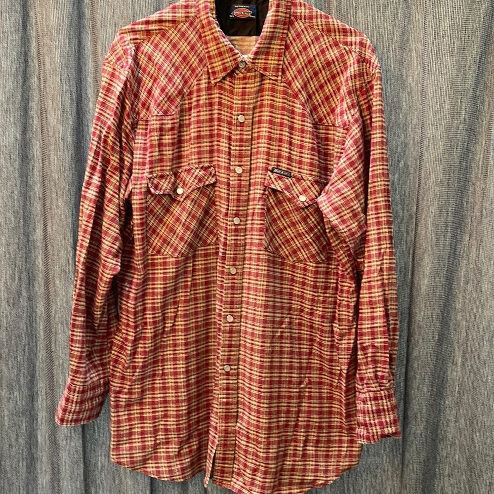 Dickies Brand Snap Button Long Sleeve